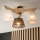 Brilagi - LED  Żyrandol natynkowy ANTHONY 3xE14/40W/230V dąb