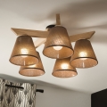 Brilagi - LED  Żyrandol natynkowy ANTHONY 5xE14/40W/230V dąb/brązowy