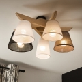 Brilagi - LED  Żyrandol natynkowy ANTHONY 5xE14/40W/230V dąb