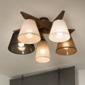 Brilagi - LED  Żyrandol natynkowy ANTHONY 5xE14/40W/230V dąb