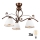 Brilagi - LED Żyrandol natynkowy ANTICO 3xE27/60W/230V brąz patyna