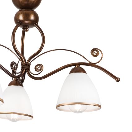 Brilagi - LED Żyrandol natynkowy ANTICO 3xE27/60W/230V brąz patyna