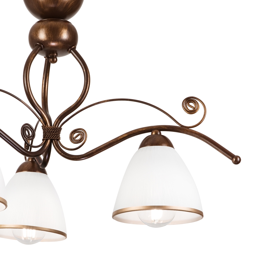 Brilagi - LED Żyrandol natynkowy ANTICO 3xE27/60W/230V brąz patyna