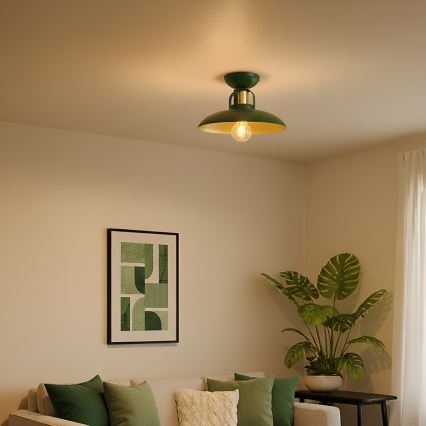 Brilagi - LED Żyrandol natynkowy FLAMENGO 1xE27/60W/230V zielony