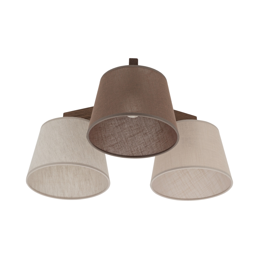 BRILAGI - LED żyrandol natynkowy LATTE 3xE27/15W/230V sosna/mix