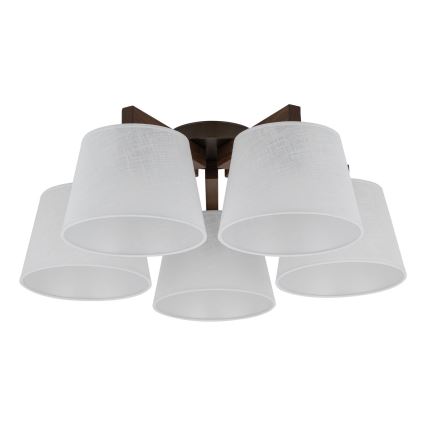 BRILAGI - LED žyrandol natynkowy LATTE 5xE27/15W/230V sosna/biały