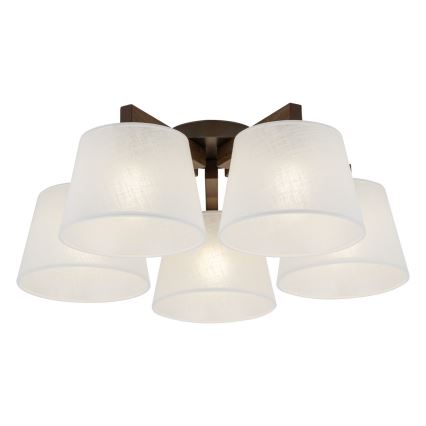 BRILAGI - LED žyrandol natynkowy LATTE 5xE27/15W/230V sosna/biały