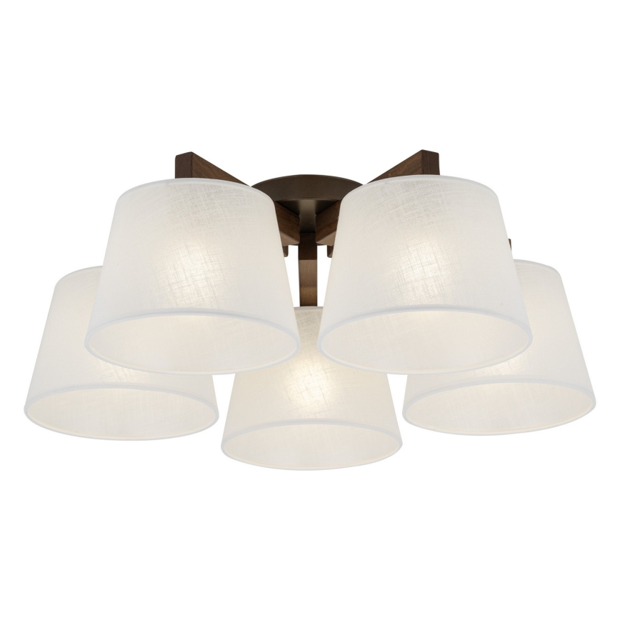 BRILAGI - LED žyrandol natynkowy LATTE 5xE27/15W/230V sosna/biały