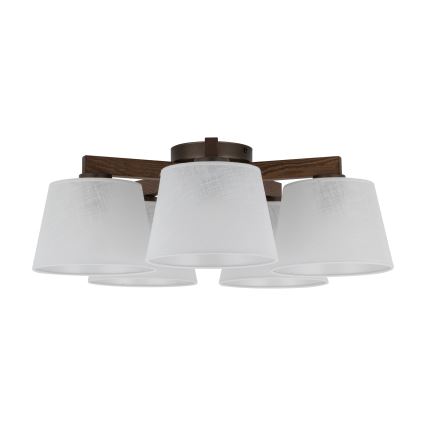 BRILAGI - LED žyrandol natynkowy LATTE 5xE27/15W/230V sosna/biały