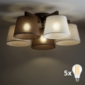 BRILAGI - LED Żyrandol natynkowy LATTE 5xE27/15W/230V sosna/mix