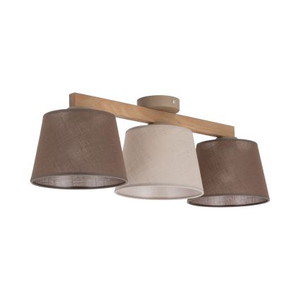 BRILAGI - LED Żyrandol natynkowy LATTE SABIA 3xE27/15W/230V sosna/mix