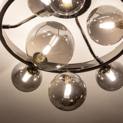 Brilagi - LED Żyrandol natynkowy MILLA 10xG9/3W/230V chrom błyszczący/przydymiony