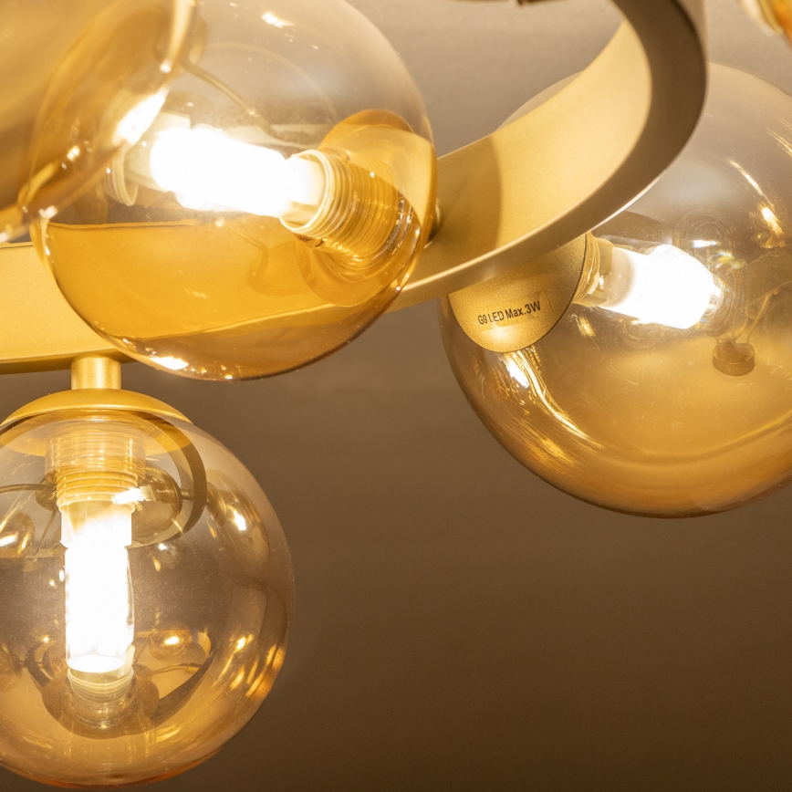 Brilagi - LED Żyrandol natynkowy MILLA 10xG9/3W/230V złoty