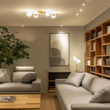 Brilagi - LED Żyrandol natynkowy MILLA 4xG9/3W/230V złoty/biały