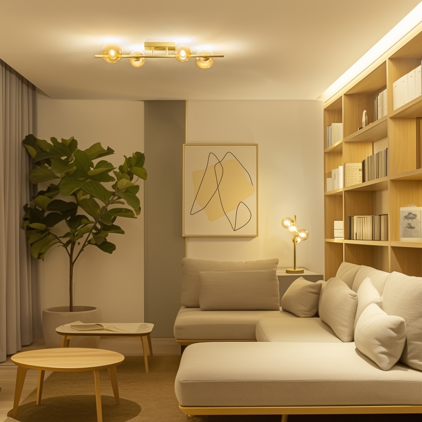 Brilagi - LED Żyrandol natynkowy MILLA 4xG9/3W/230V złoty