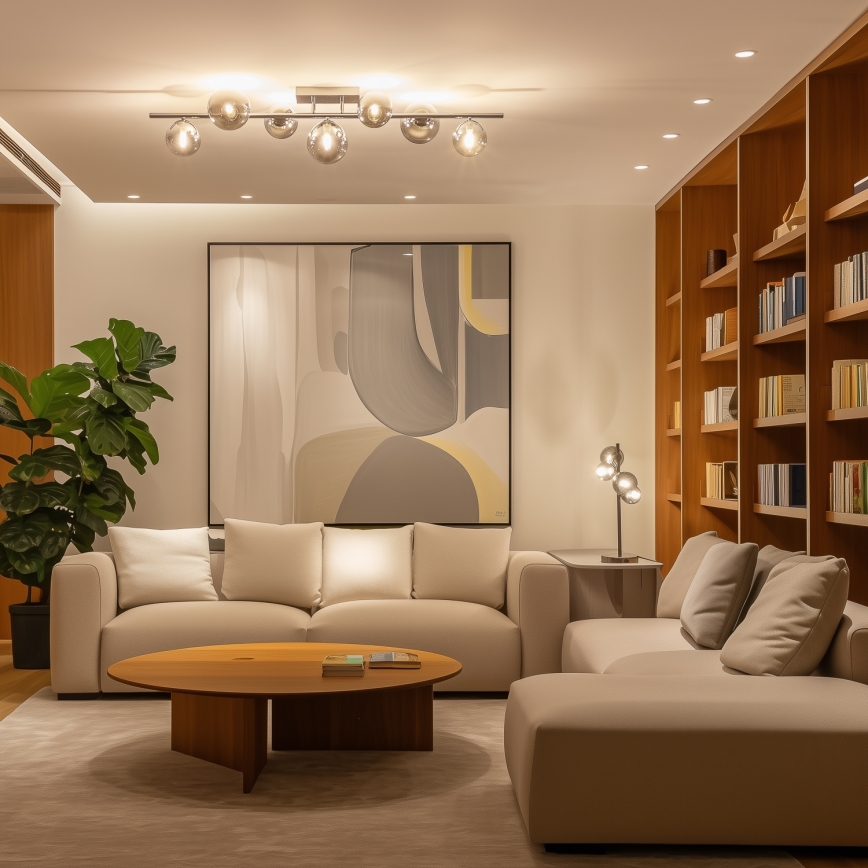 Brilagi - LED Żyrandol natynkowy MILLA 7xG9/3W/230V chrom błyszczący/dymny