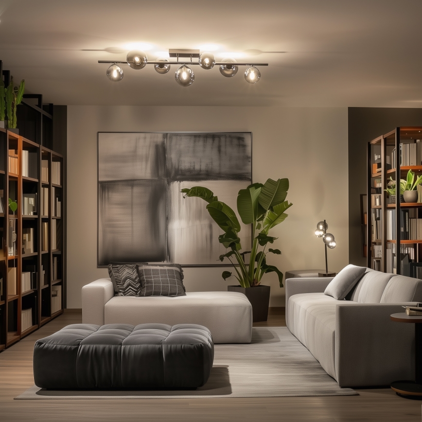 Brilagi - LED Żyrandol natynkowy MILLA 7xG9/3W/230V chrom błyszczący/dymny