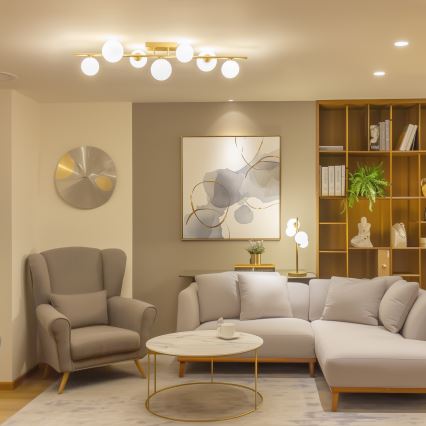 Brilagi - LED Żyrandol natynkowy MILLA 7xG9/3W/230V złoty/biały