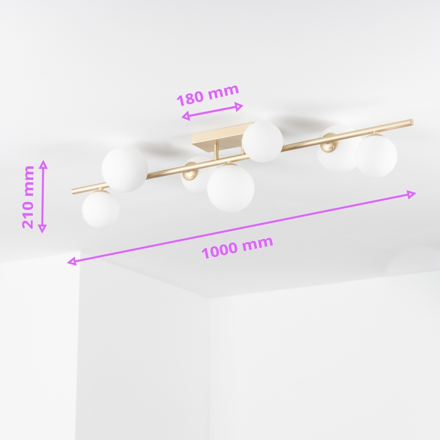 Brilagi - LED Żyrandol natynkowy MILLA 7xG9/3W/230V złoty/biały