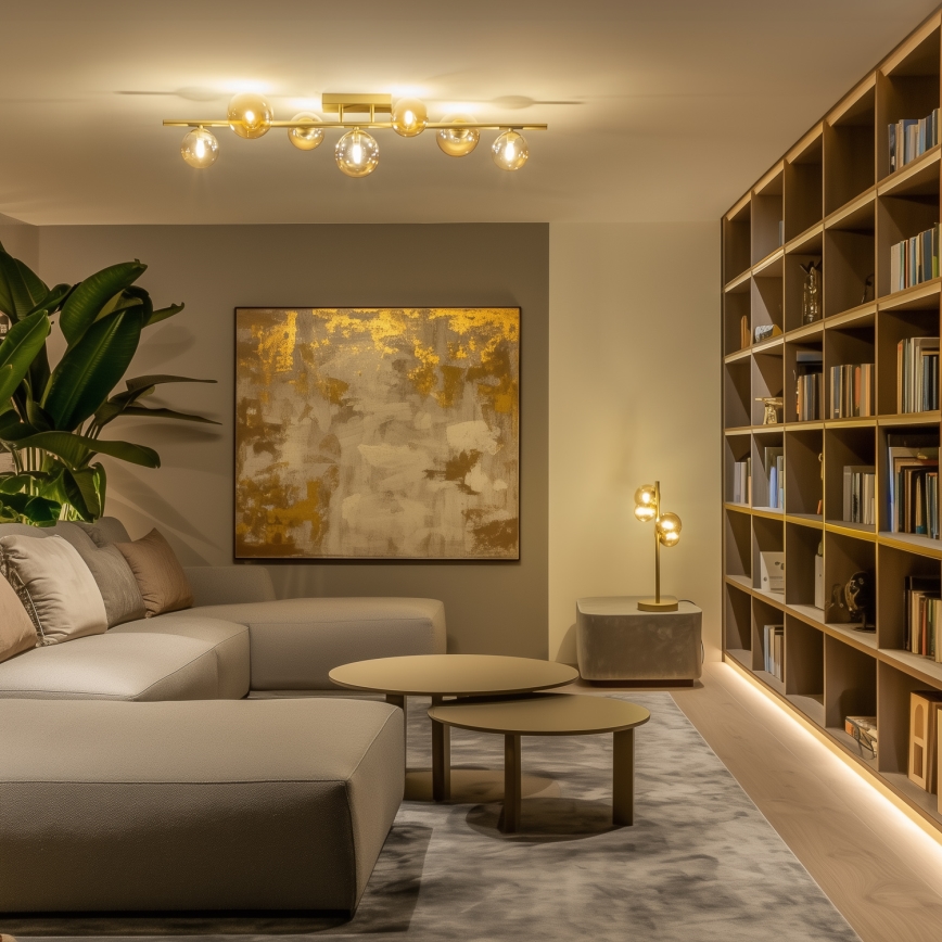 Brilagi - LED Żyrandol natynkowy MILLA 7xG9/3W/230V złoty