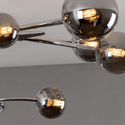 Brilagi - LED Żyrandol natynkowy MISTEL 15xG9/3W/230V chrom błyszczący/dym