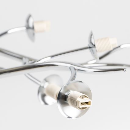 Brilagi - LED Żyrandol natynkowy MISTEL 15xG9/3W/230V chrom błyszczący/dym