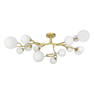 Brilagi - LED Żyrandol natynkowy MISTEL 15xG9/3W/230V złoty/biały