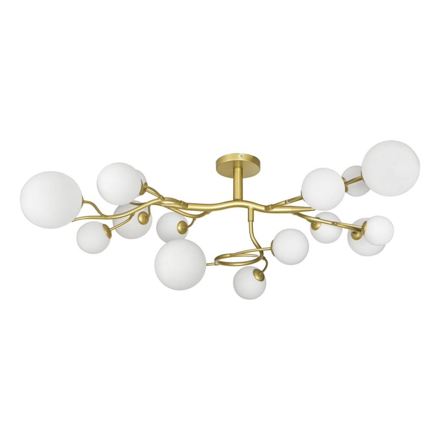 Brilagi - LED Żyrandol natynkowy MISTEL 15xG9/3W/230V złoty/biały