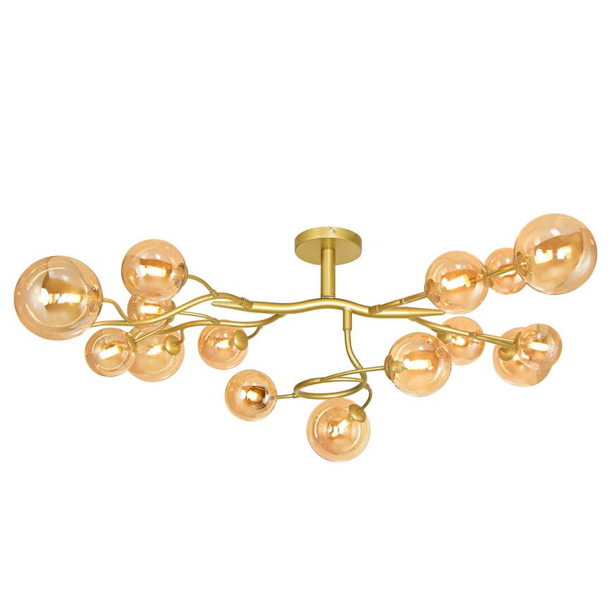 Brilagi - LED Żyrandol natynkowy MISTEL 15xG9/3W/230V zlłoty