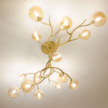 Brilagi - LED Żyrandol natynkowy MISTEL 15xG9/3W/230V zlłoty