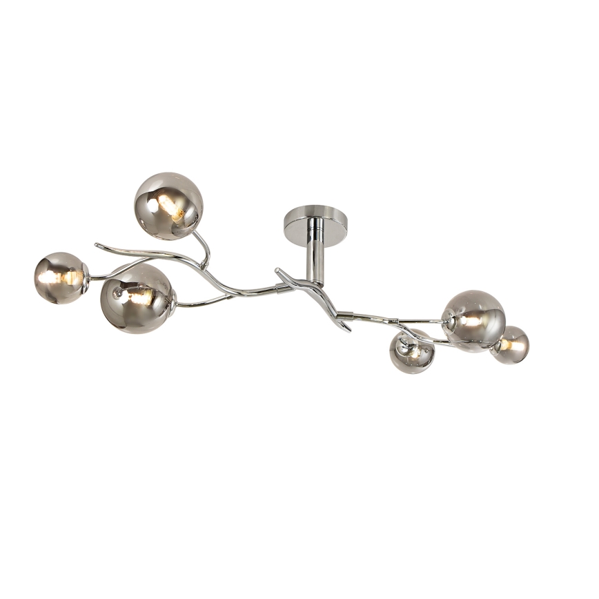 Brilagi - LED Żyrandol natynkowy MISTEL 6xG9/3W/230V chrom błyszczący/dym