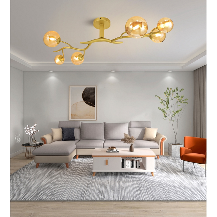 Brilagi - LED Żyrandol natynkowy MISTEL 6xG9/3W/230V zl.