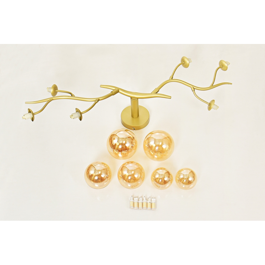 Brilagi - LED Żyrandol natynkowy MISTEL 6xG9/3W/230V zl.