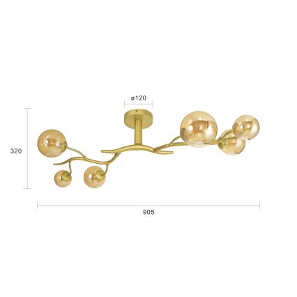 Brilagi - LED Żyrandol natynkowy MISTEL 6xG9/3W/230V zl.
