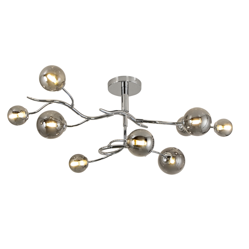 Brilagi - LED Żyrandol natynkowy MISTEL 9xG9/3W/230V chrom błyszczący/dym