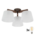 BRILAGI - LED Żyrandol przysufitowy LATTE 3xE27/15W/230V sosna/biała