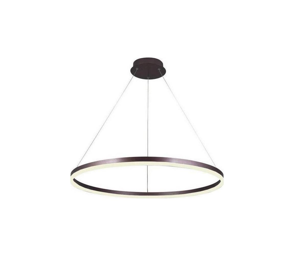 Brilagi - LED Żyrandol ściemnialny na lince CIRCLE LED/55W/230V 3000-6500K brązowy+pilot