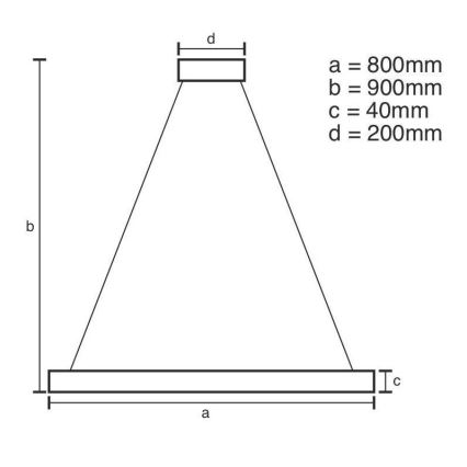 Brilagi - LED Żyrandol ściemnialny na lince CIRCLE LED/55W/230V 3000-6500K czarny + zdalne sterowanie