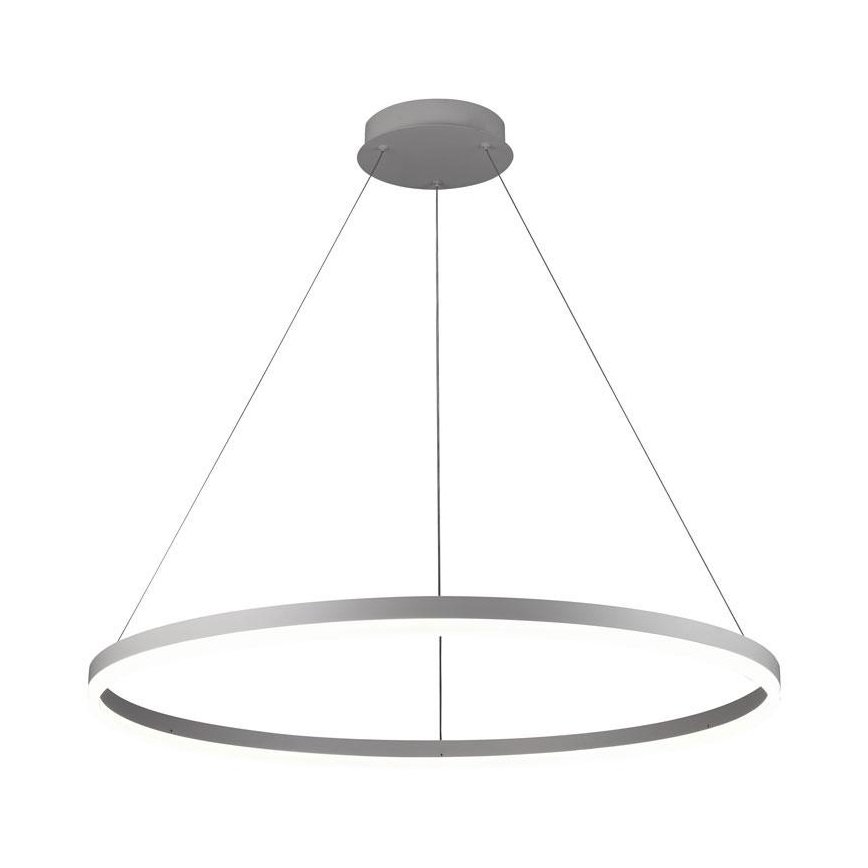 Brilagi - LED Żyrandol ściemnialny na lince CIRCLE LED/55W/230V 3000-6500K srebrny + zdalne sterowanie