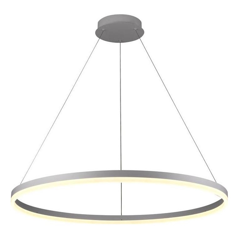 Brilagi - LED Żyrandol ściemnialny na lince CIRCLE LED/55W/230V 3000-6500K srebrny + zdalne sterowanie
