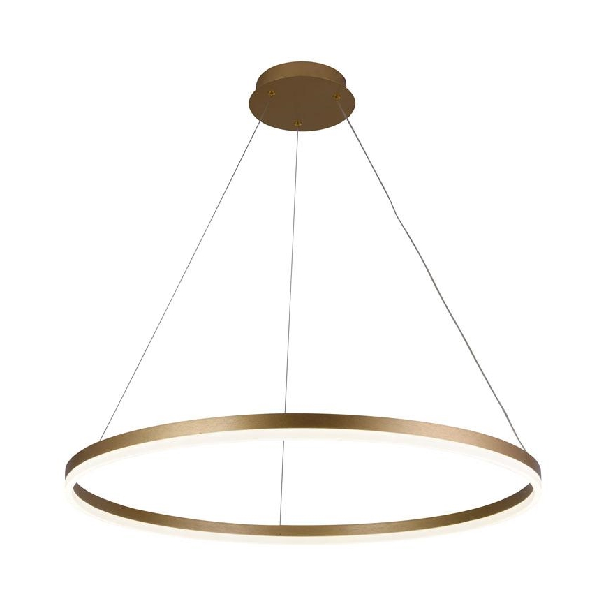 Brilagi - LED Żyrandol ściemnialny na lince CIRCLE LED/55W/230V 3000-6500K złoty + zdalne sterowanie