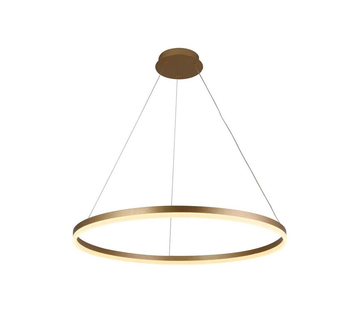 Brilagi - LED Żyrandol ściemnialny na lince CIRCLE LED/55W/230V 3000-6500K złoty+pilot