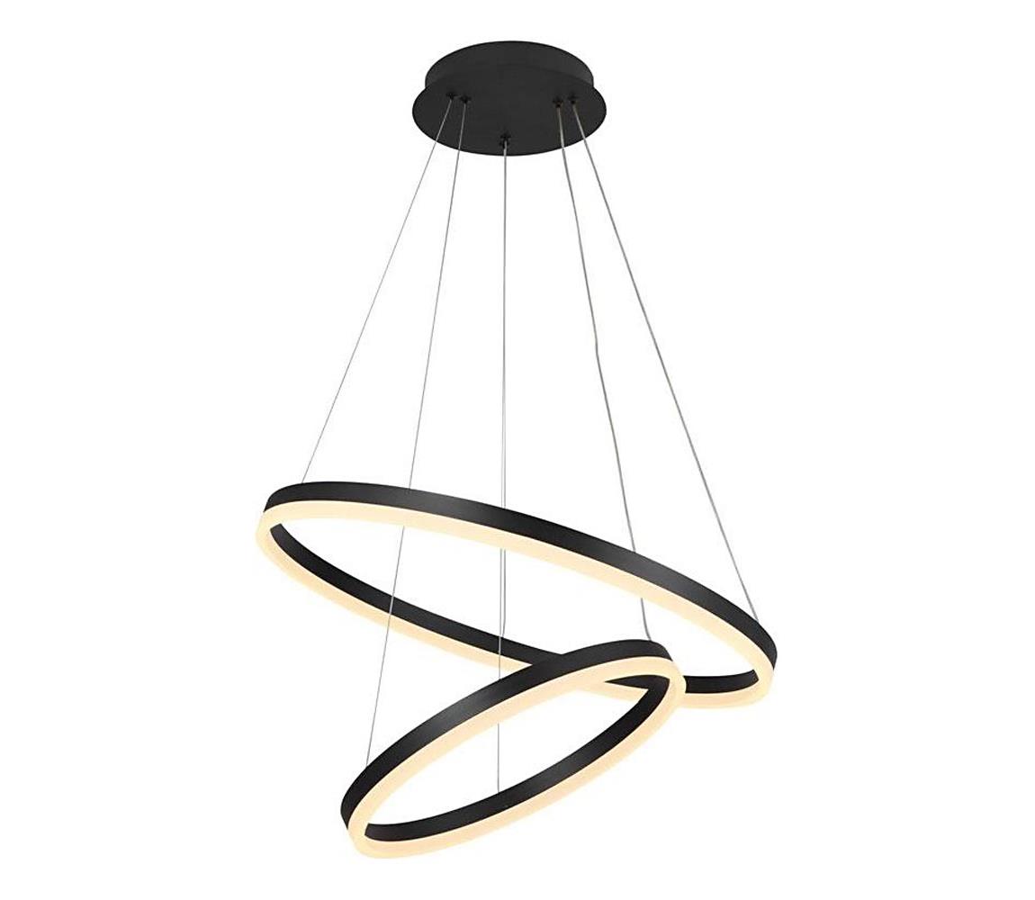 Brilagi - LED Żyrandol ściemnialny na lince CIRCLE LED/70W/230V 3000-6500K czarny+pilot