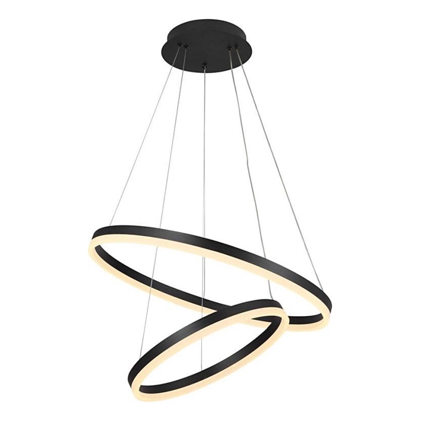 Brilagi - LED Żyrandol ściemnialny na lince CIRCLE LED/70W/230V 3000-6500K czarny + zdalne sterowanie