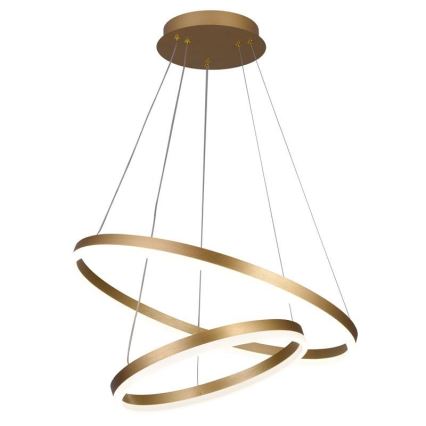 Brilagi - LED Żyrandol ściemnialny na lince CIRCLE LED/70W/230V 3000-6500K złoty + zdalne sterowanie