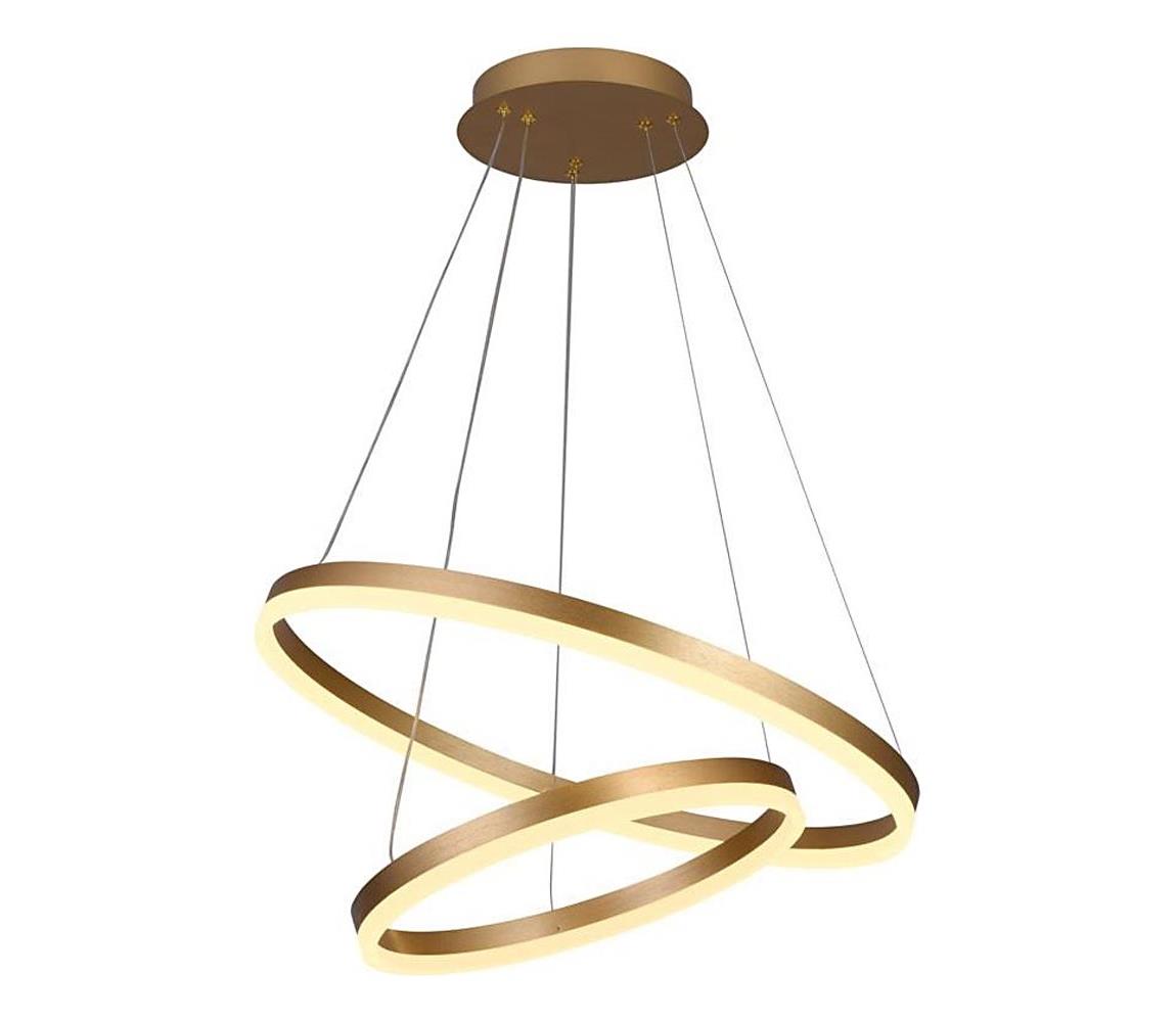 Brilagi - LED Żyrandol ściemnialny na lince CIRCLE LED/70W/230V 3000-6500K złoty+pilot