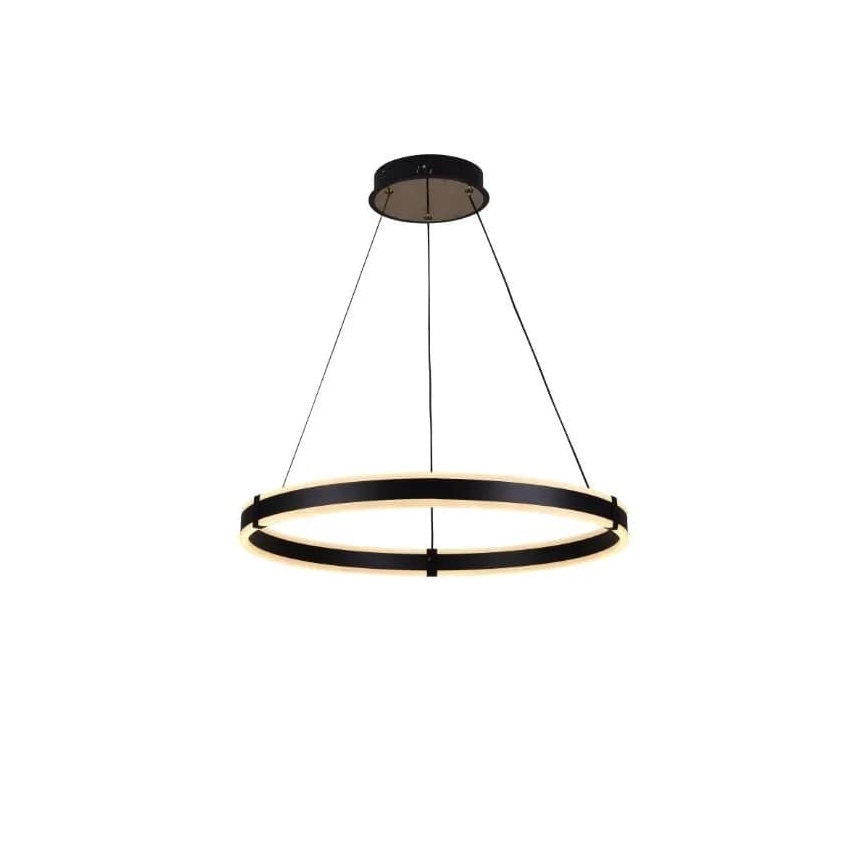 Brilagi - LED Żyrandol ściemnialny na lince CIRCLE LED/85W/230V 3000-6500K czarny + pilot zdalnego sterowania