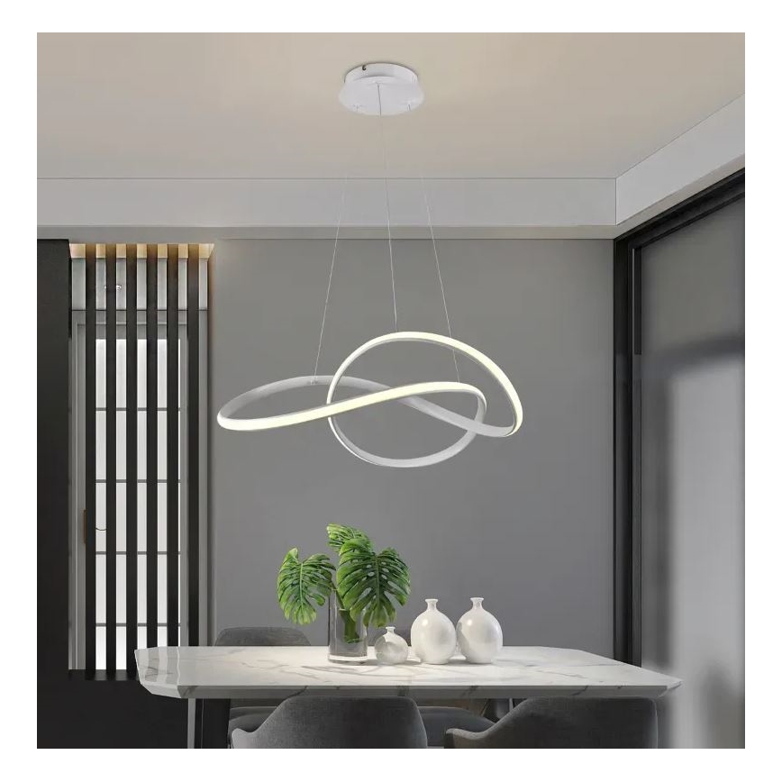 Brilagi - LED Żyrandol ściemnialny na lince COSMOWAVE LED/70W/230V 3000-6500K biały + pilot zdalnego sterowania