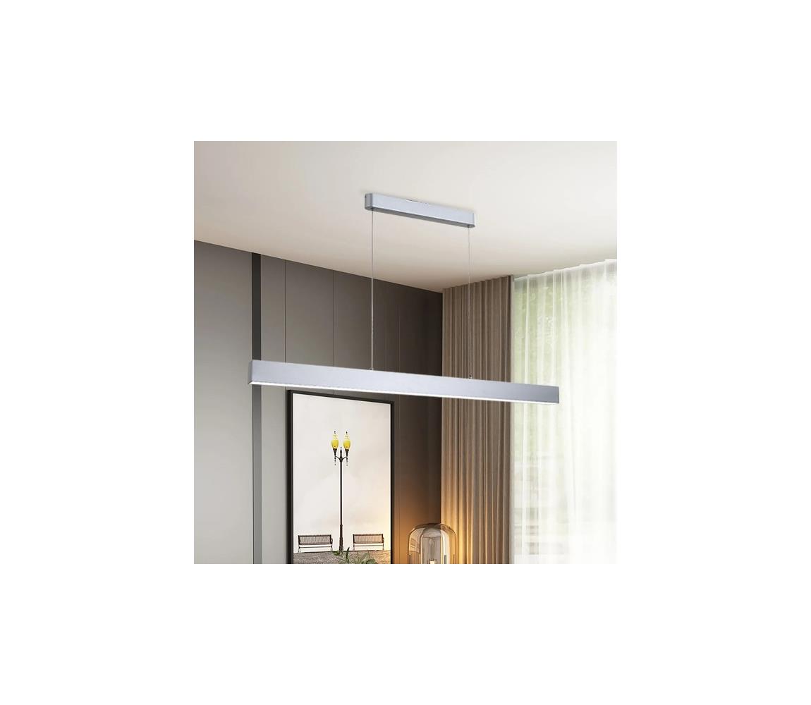 Brilagi-LED Żyrandol ściemnialny SLEEKLINE SMART LED/40W/230V Wi-Fi Tuya srebrny+pilot