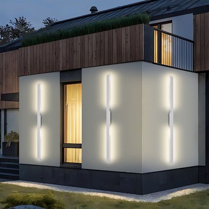 Brilagi - LED zewnętrzny kinkiet LUNA LED/30W/230V 3000K IP65 150 cm biały CRI 90